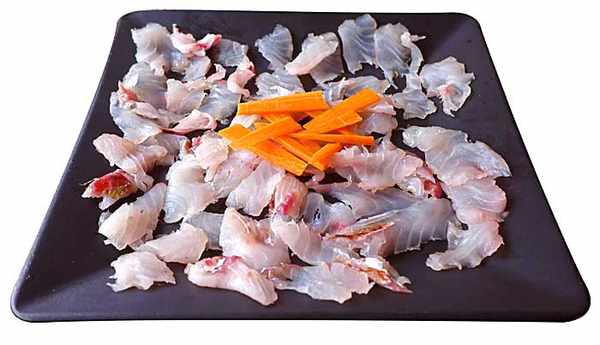 Sashimi de salmonete