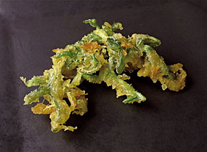 Rúcula en tempura