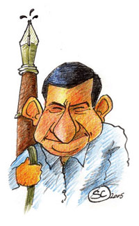 Caricatura de Pepe Iglesias por Sir Camara