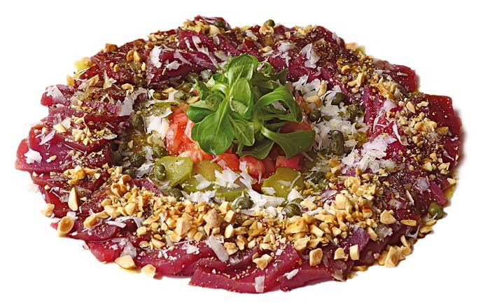 Carpaccio de atún rojo